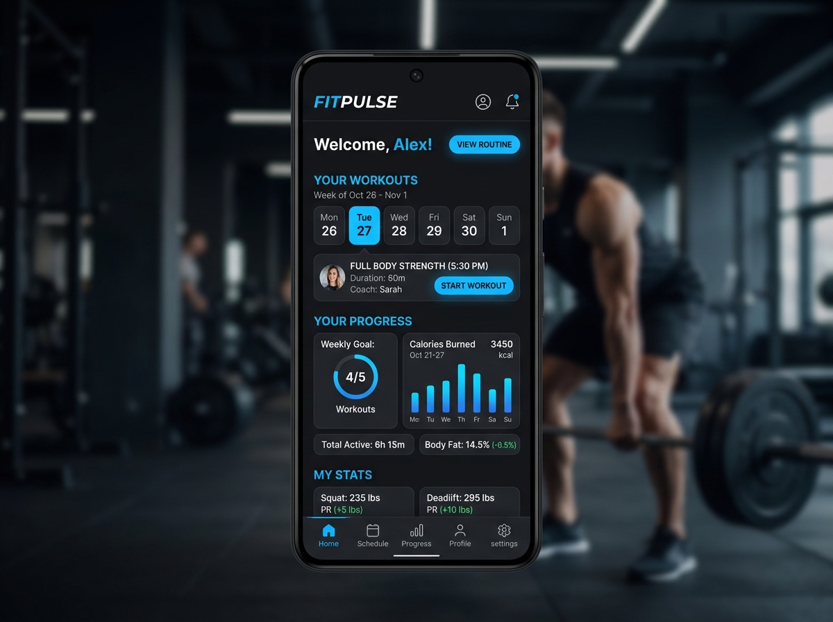 Página web para entrenadores personales
