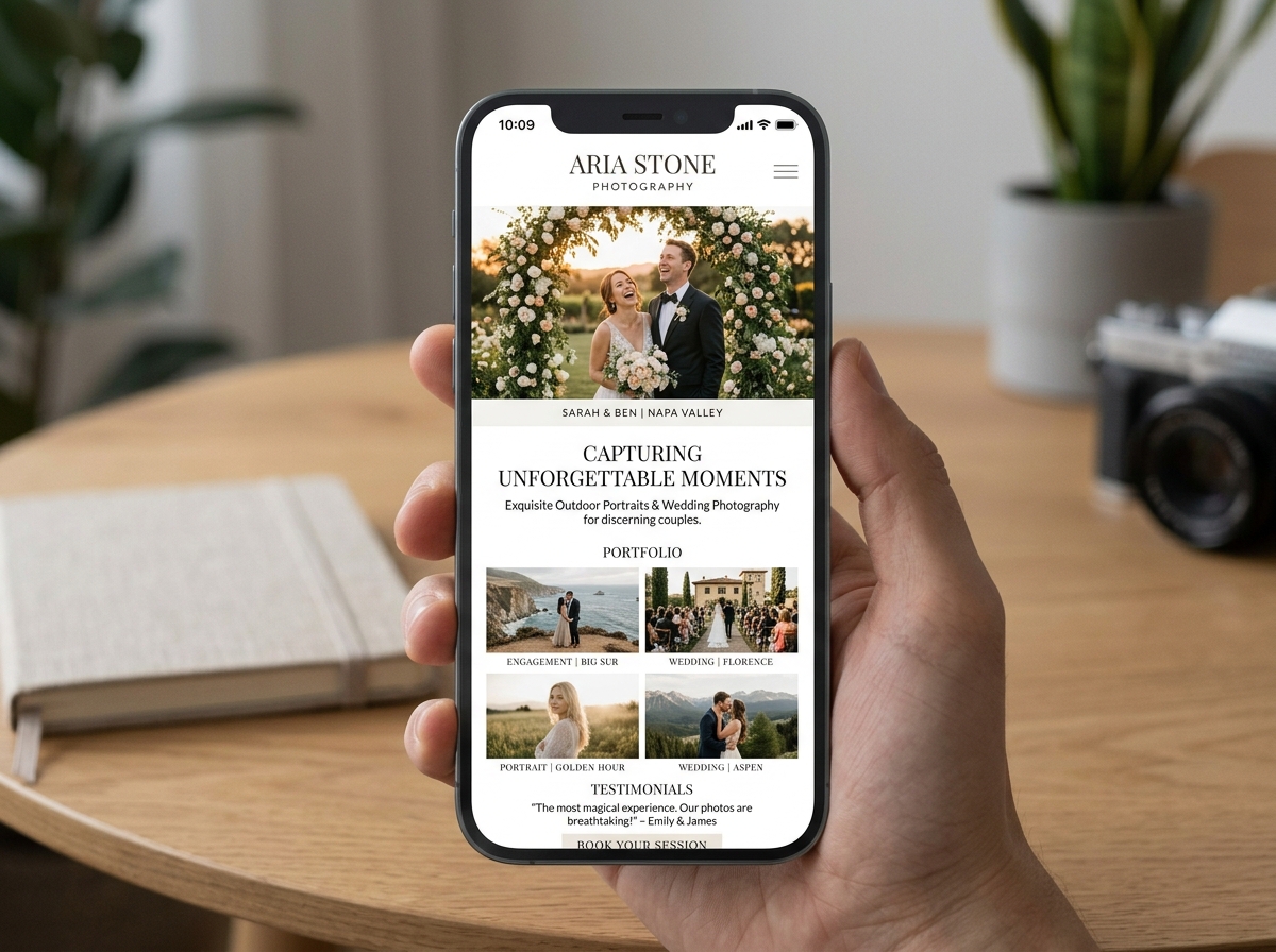 Página web para fotógrafos