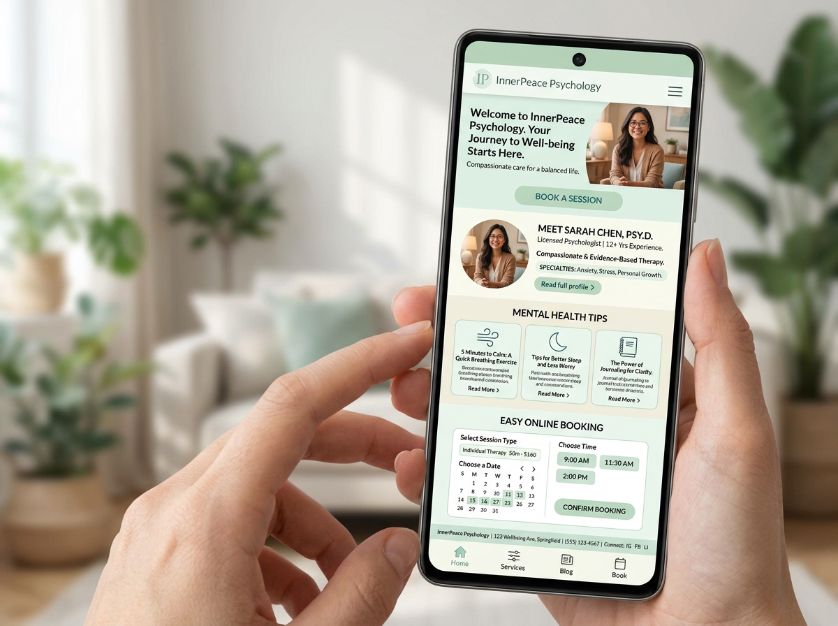 Página web para psicólogos